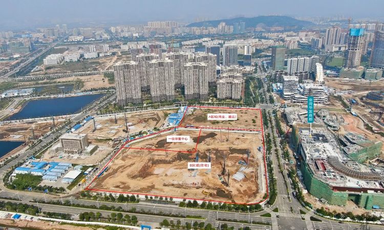 卓越旭辉江屿海实景图