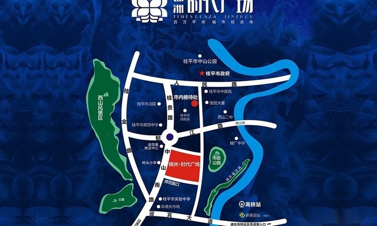锦洲时代广场交通图