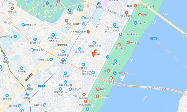 美联五福路1号交通图