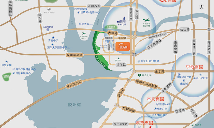 和达虹湾交通图