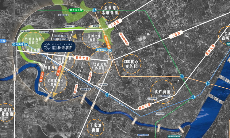 绿城华生桂语朝阳交通图