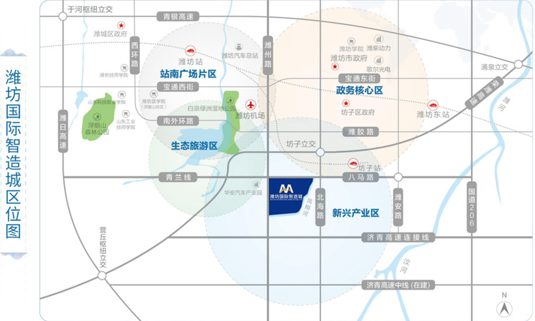 潍坊国际智造城交通图