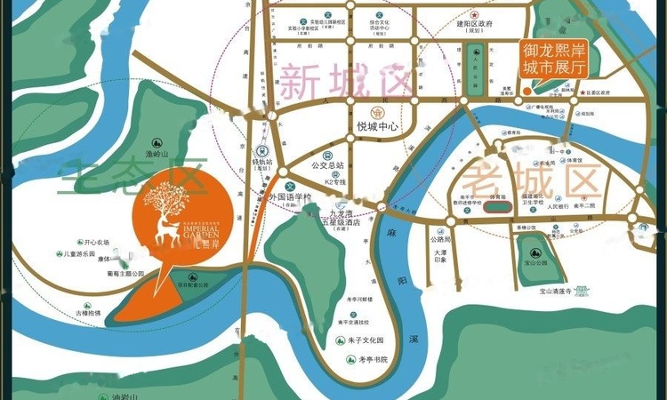 御龙熙岸交通图