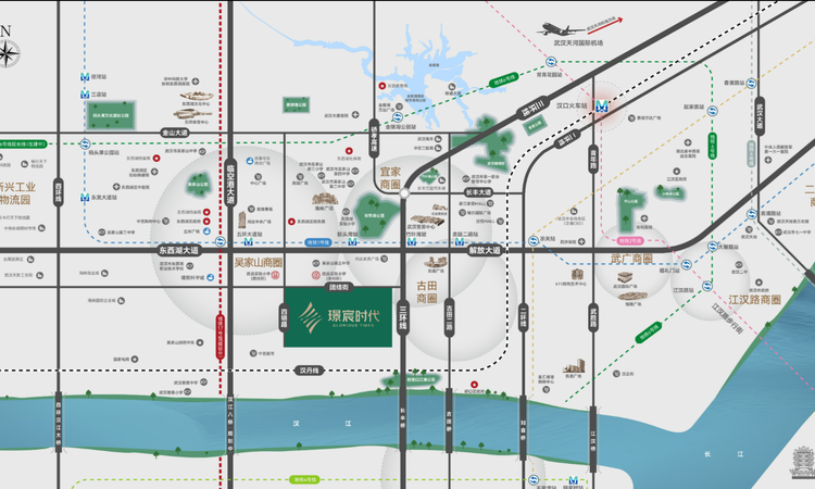 璟宸时代交通图