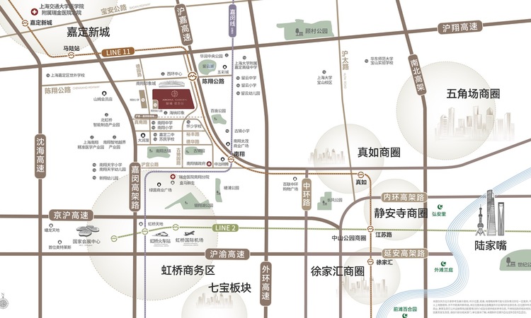 绿城·留香园交通图