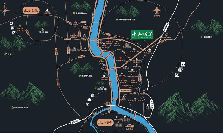 水山东第交通图