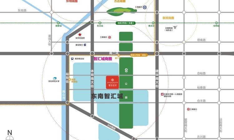 东南智汇城交通图