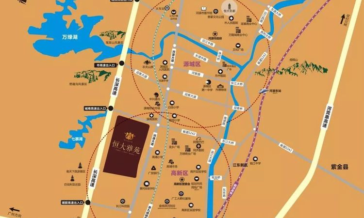 恒大雅苑交通图