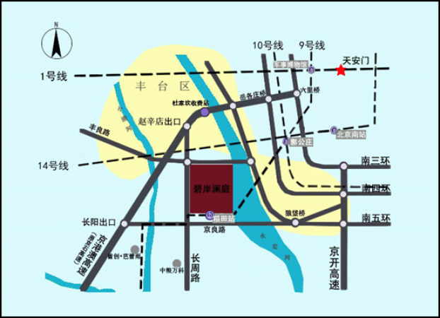 碧岸澜庭交通图