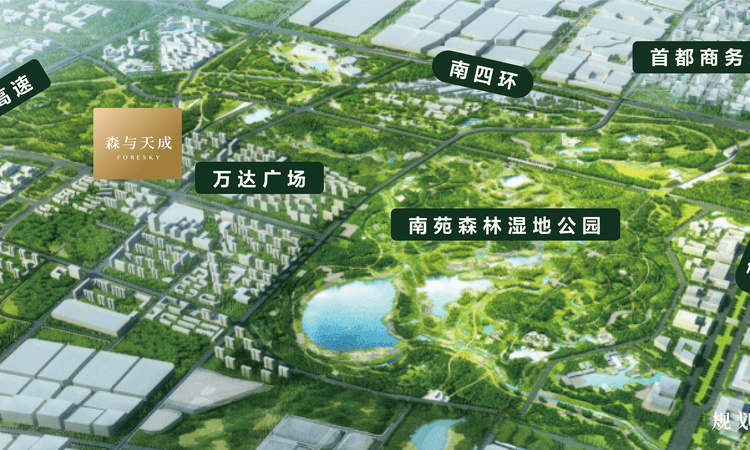 京投发展·森与天成交通图