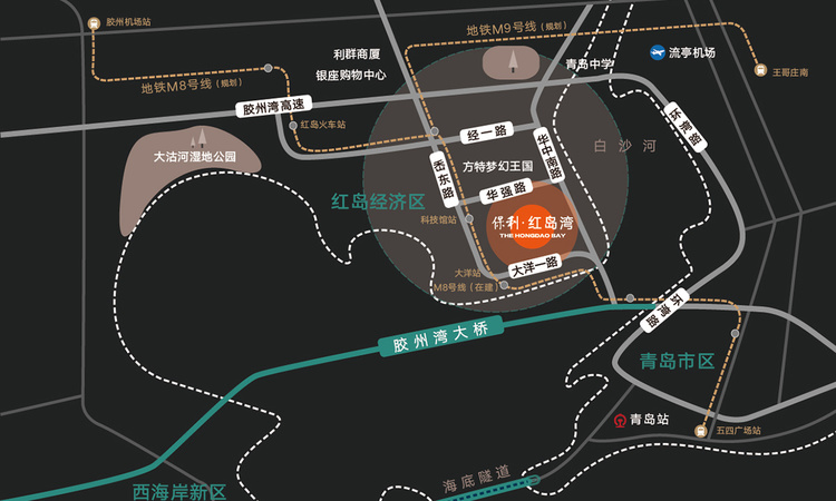 保利红岛湾交通图