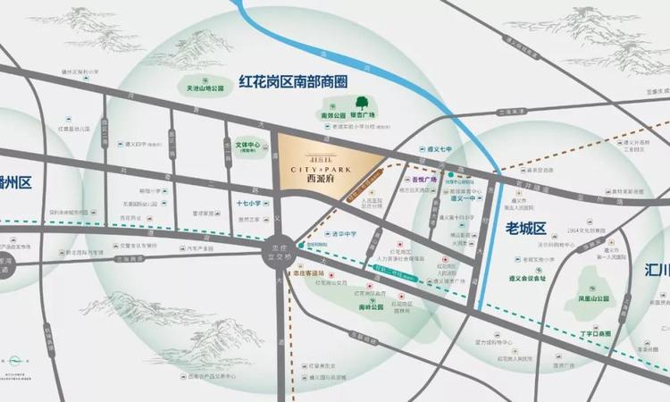 中国铁建·西派府交通图