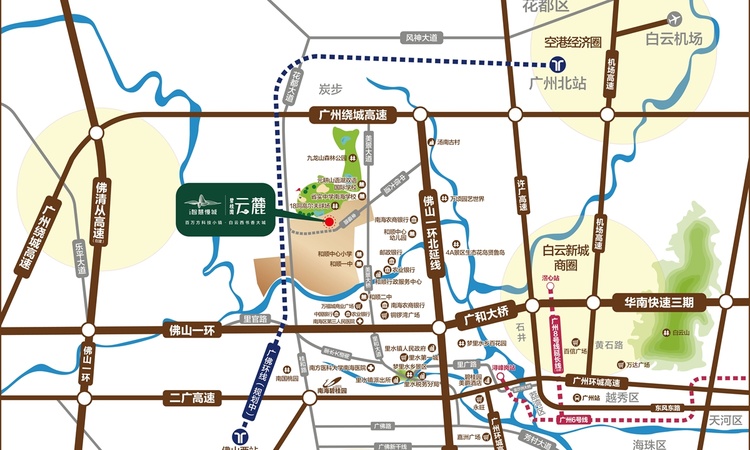 碧桂园智慧慢城交通图