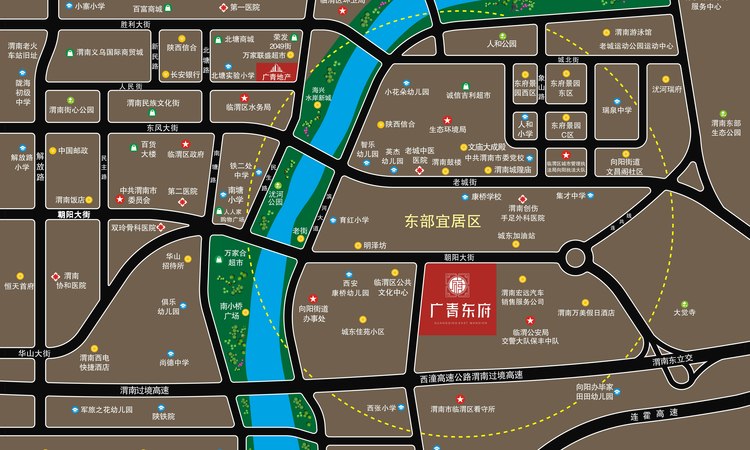 广青东府交通图