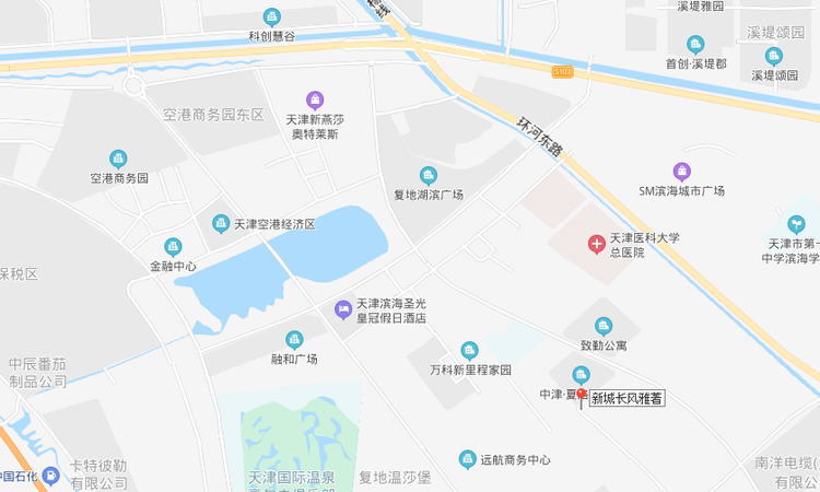 新城中梁长风雅著交通图
