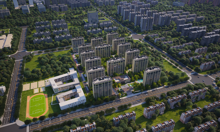 电建•阎良•洺悦府交通图