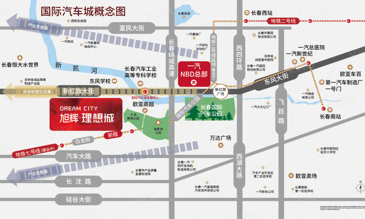  旭辉理想城交通图