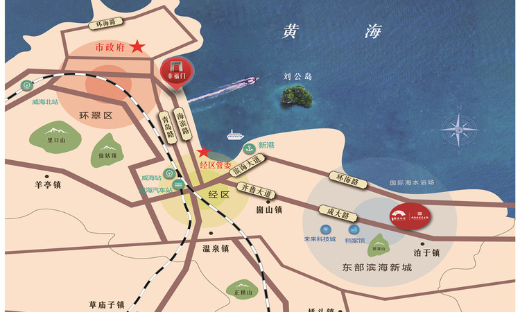 听海林居交通图