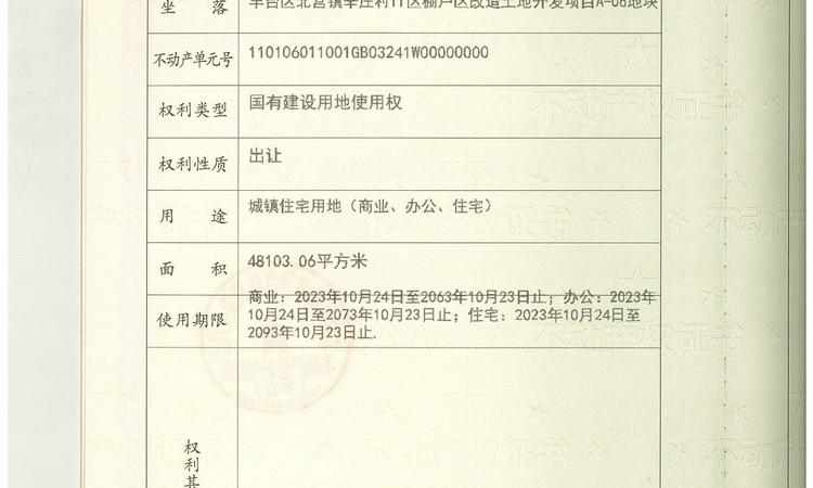 中海永定玖里楼盘证照