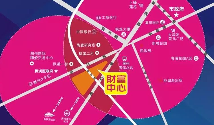 财富中心交通图