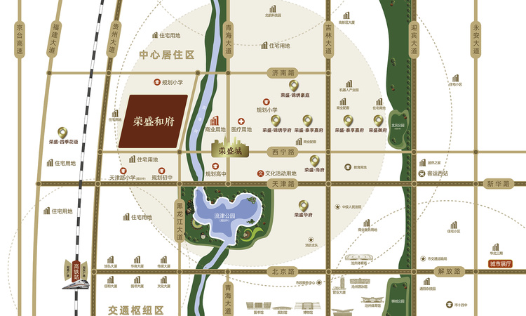 荣盛·和府交通图