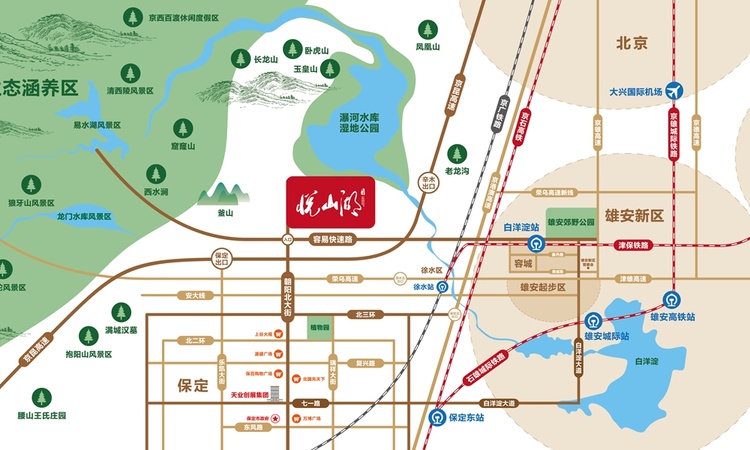 天业悦山湖交通图
