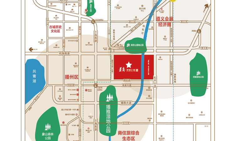 遵商·梦想小镇交通图