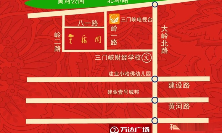 海洋金盾园交通图