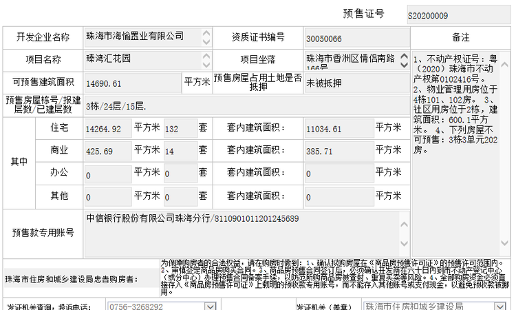万科瑧湾府楼盘证照
