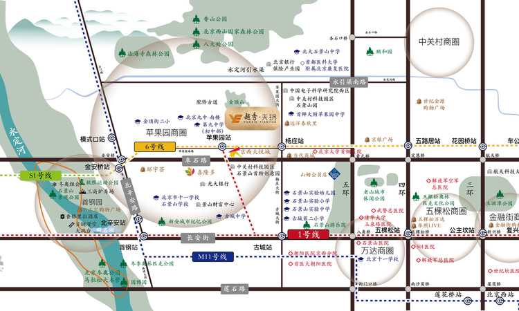 越秀·天玥交通图