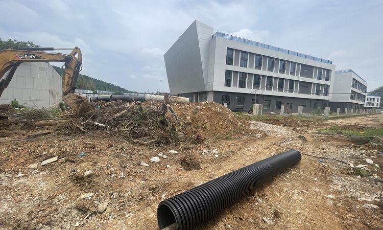 融创山水拾间施工进度图