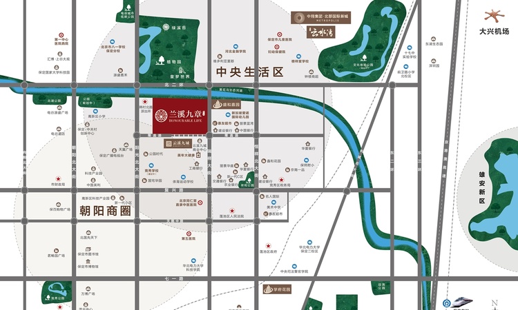 中翔·兰溪九章交通图