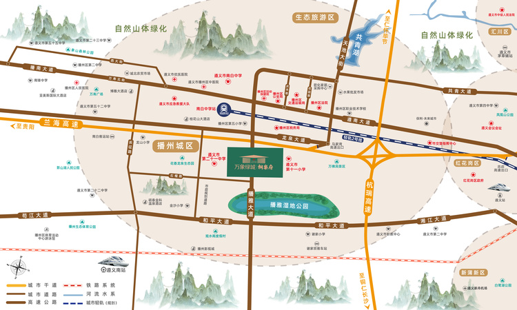 万象绿城·桐樂府交通图