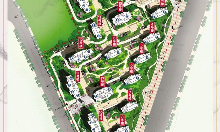 常青藤·湘水湾楼层平面图