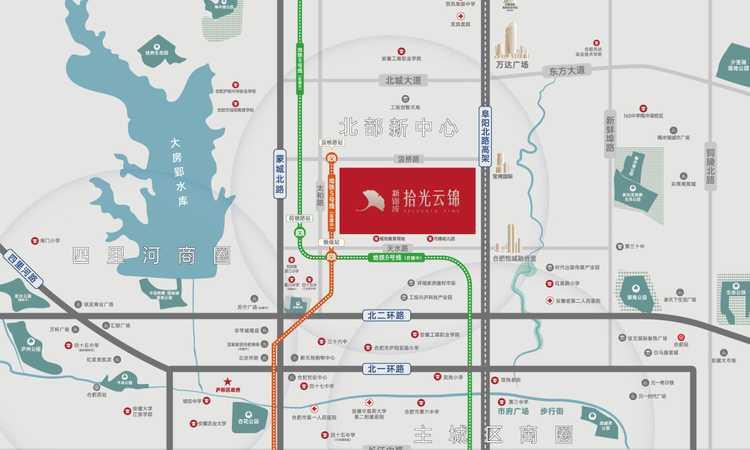 新锦成拾光云锦交通图