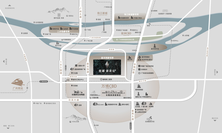 龙湖御湖境交通图