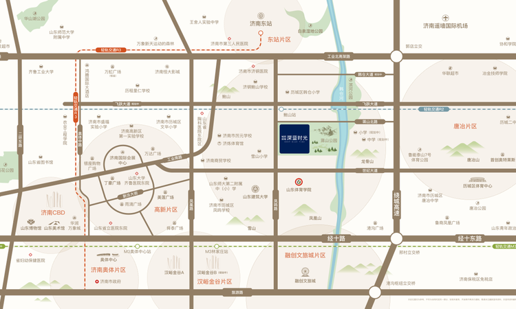 城投绿城深蓝时光交通图