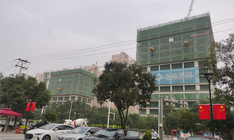 东胜华彩城施工进度图