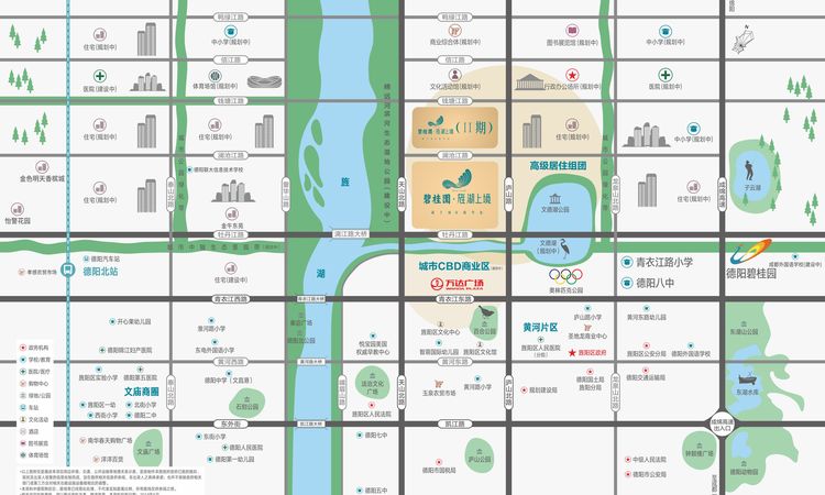 碧桂园·旌湖上境北区				交通图