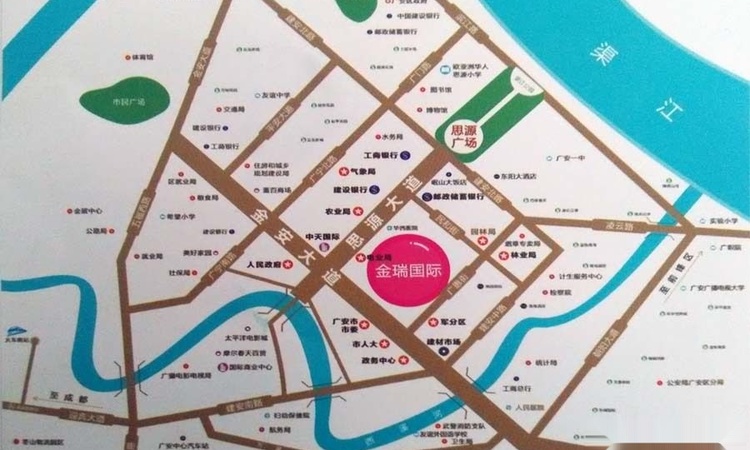金瑞国际交通图
