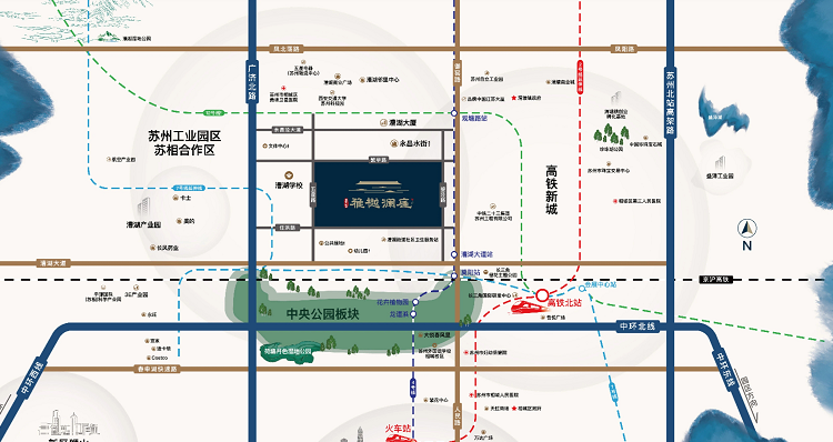 雅樾澜庭交通图