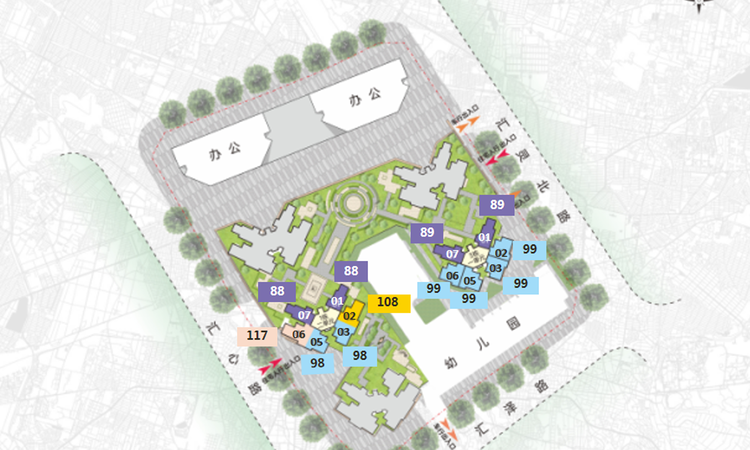 鸿荣源CITY X 观城楼层平面图