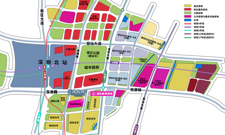 中海珑悦理交通图