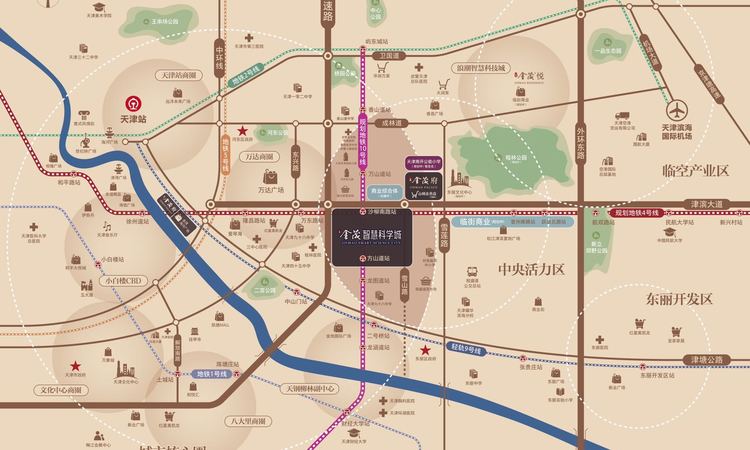 上东金茂晓棠交通图