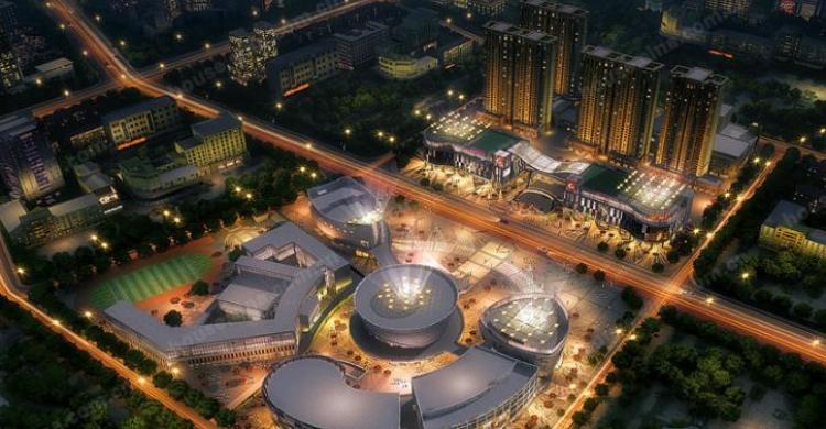 双子铂金广场实景图