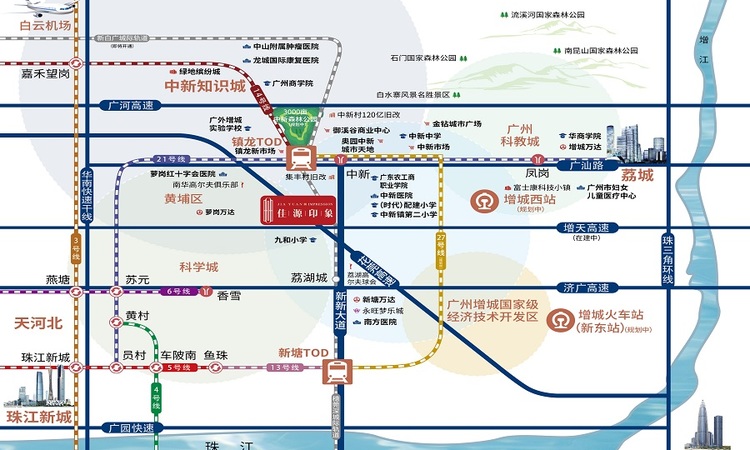 中铁置业·樾璟交通图