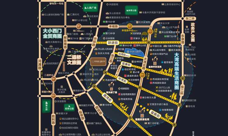 阳光城·文澜金岸交通图