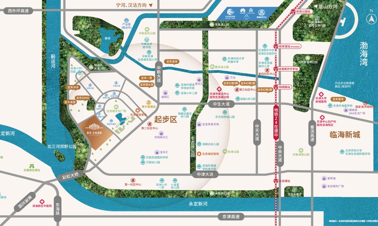 宜禾半岛观邸交通图