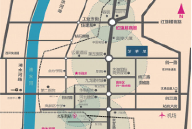 建发芳华里交通图