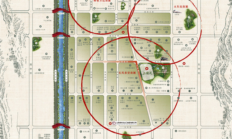 山煤上德院交通图